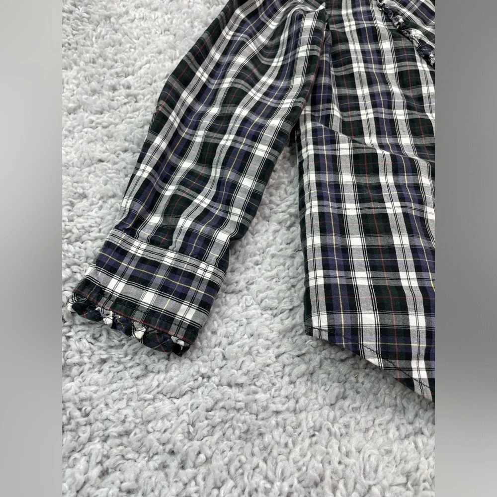 Ralph Lauren Shirt Girls 5 Button Up Plaid Chic Details Polished Preppy Vintage